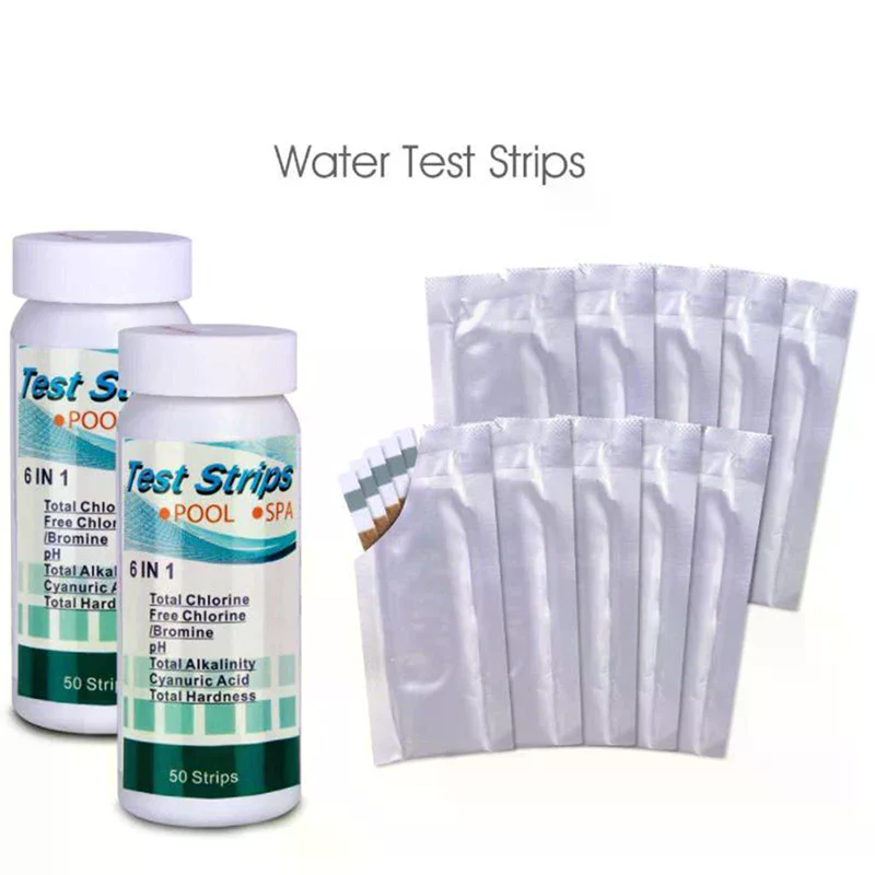 Marine Test Kit - 50 шт./флакон, 6-в-1 многофункциональные тест-полоски для