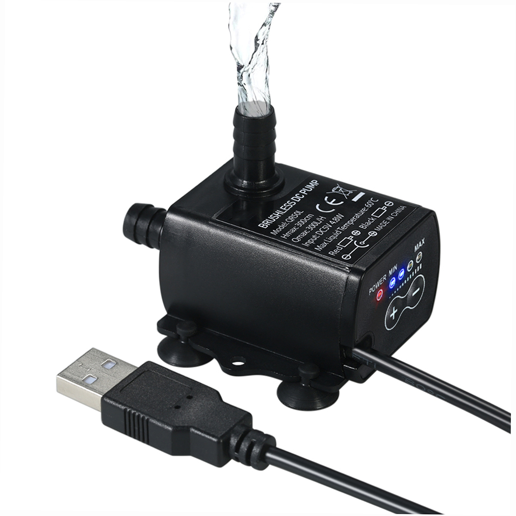 Marine Aquarium Dc Pump - Ультра-тихий мини-USB DC5V 4,8 Вт 300