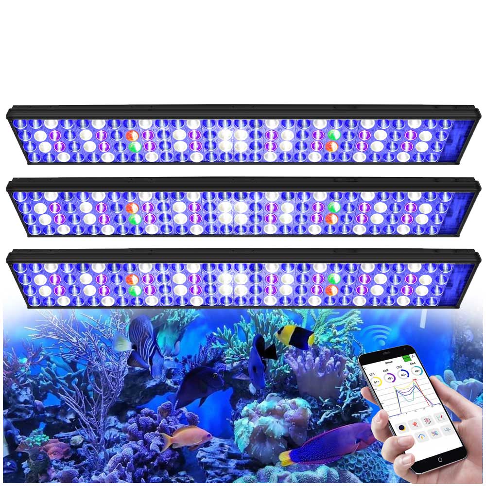 3 шт. PopBloom H75 WiFi LED ла – обзор и цена Marine X Aquarium