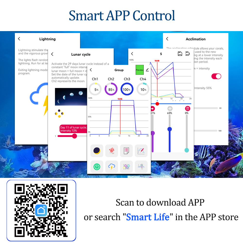 Новый PopBloom RL90 WiFi свето – обзор и цена Marine X Aquarium