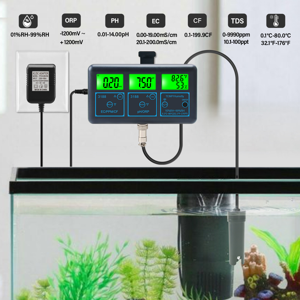 Тестер воды TDS(ppm) EC ORP с  – обзор и цена Marine Aquarium Water Analyzer