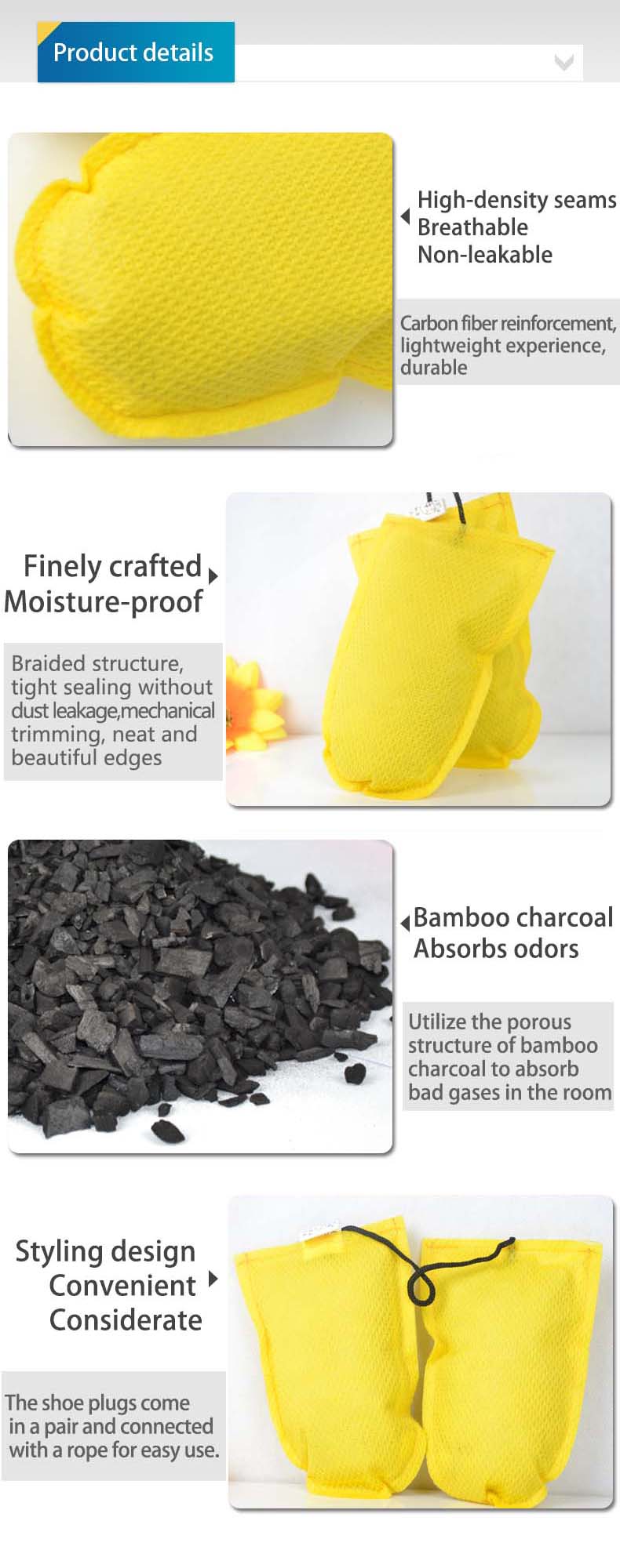 Вкладыши для обуви из бамбуков – обзор и цена Activated Carbon Bag