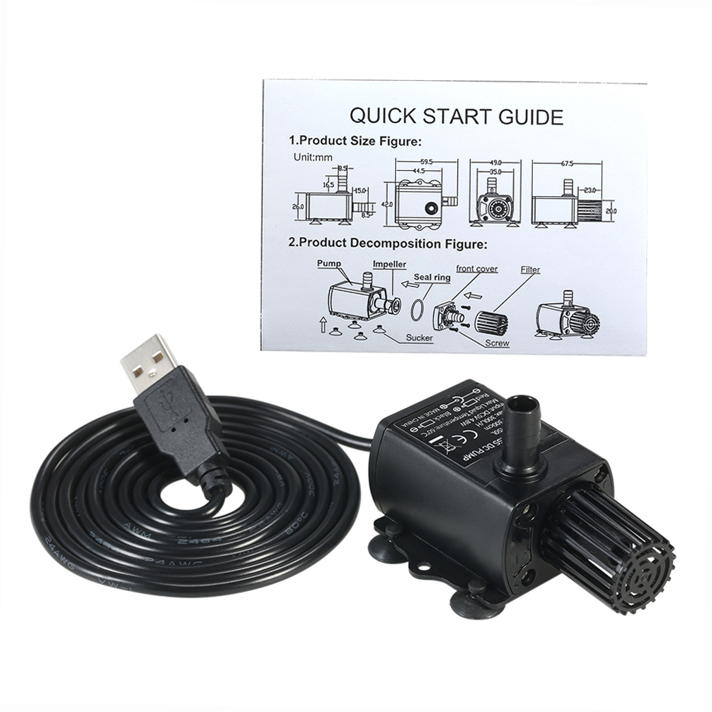 Ультра-тихий мини-USB DC5V 4,8 – обзор и цена Marine Aquarium Dc Pump