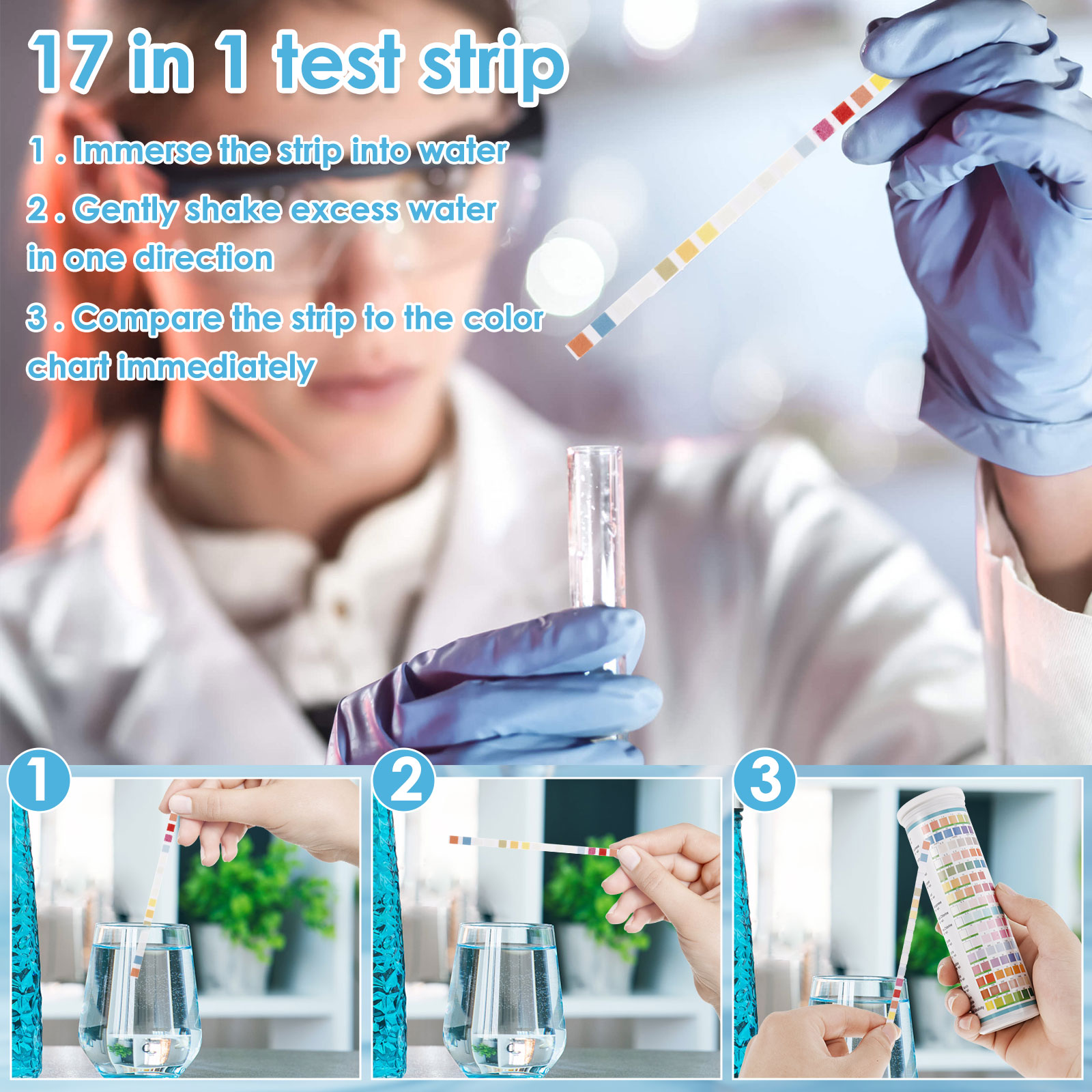 5-17 в 1, тест-полоски для акв – обзор и цена Marine Test Kit