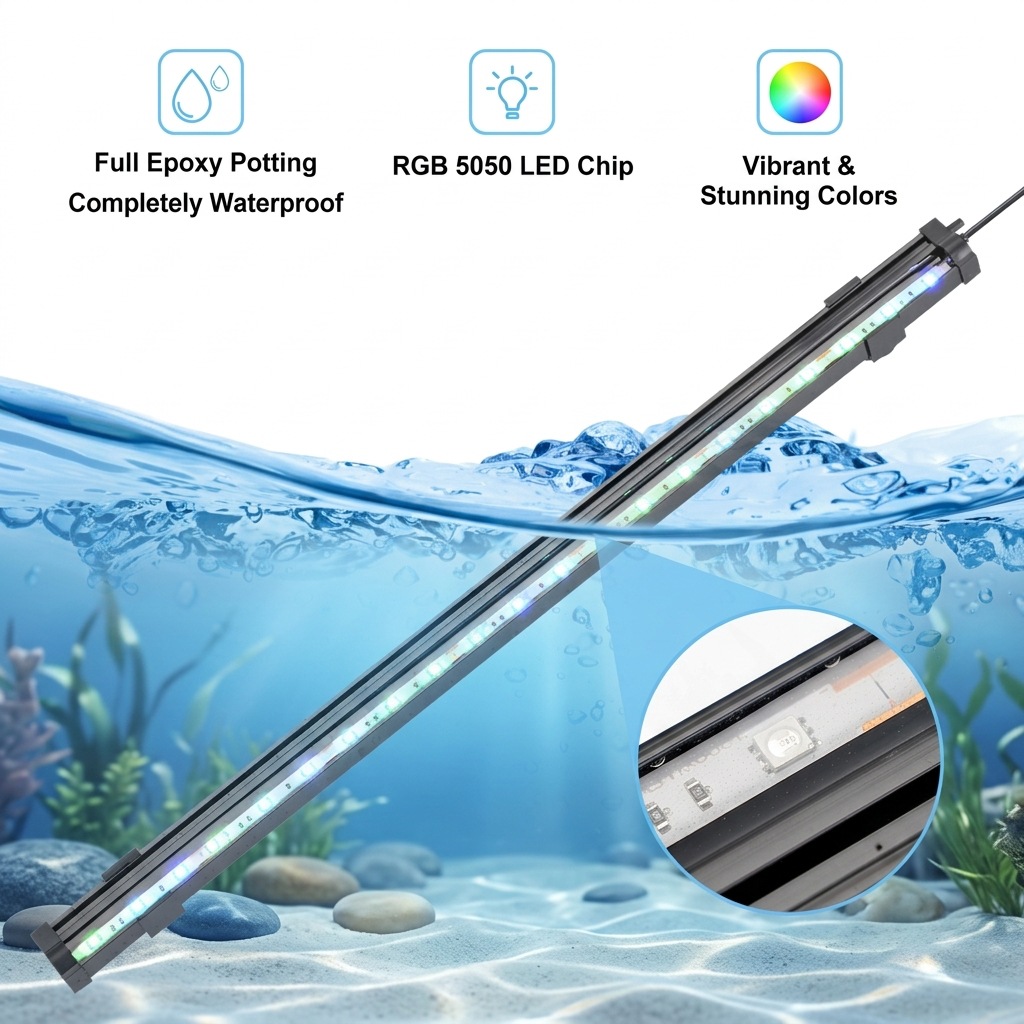 USB LED-лампа для аквариума с  – обзор и цена Aquarium Marine Stone