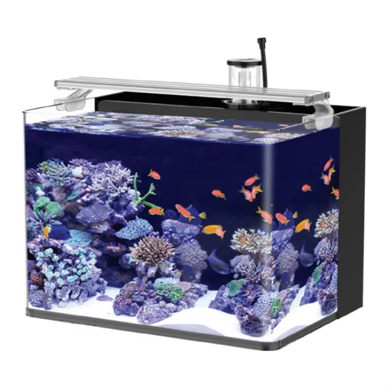 Настольный изогнутый аквариум  – обзор и цена Marine Aquarium All In One